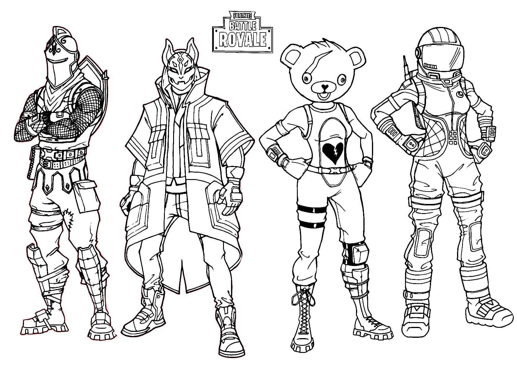 Fortnite Printable Coloring Pages