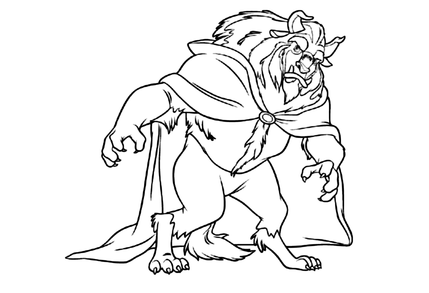 The Beast Coloring Page