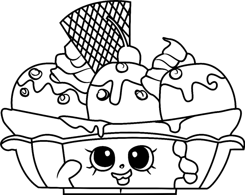 Printable Cute Shopkins Coloring Pages