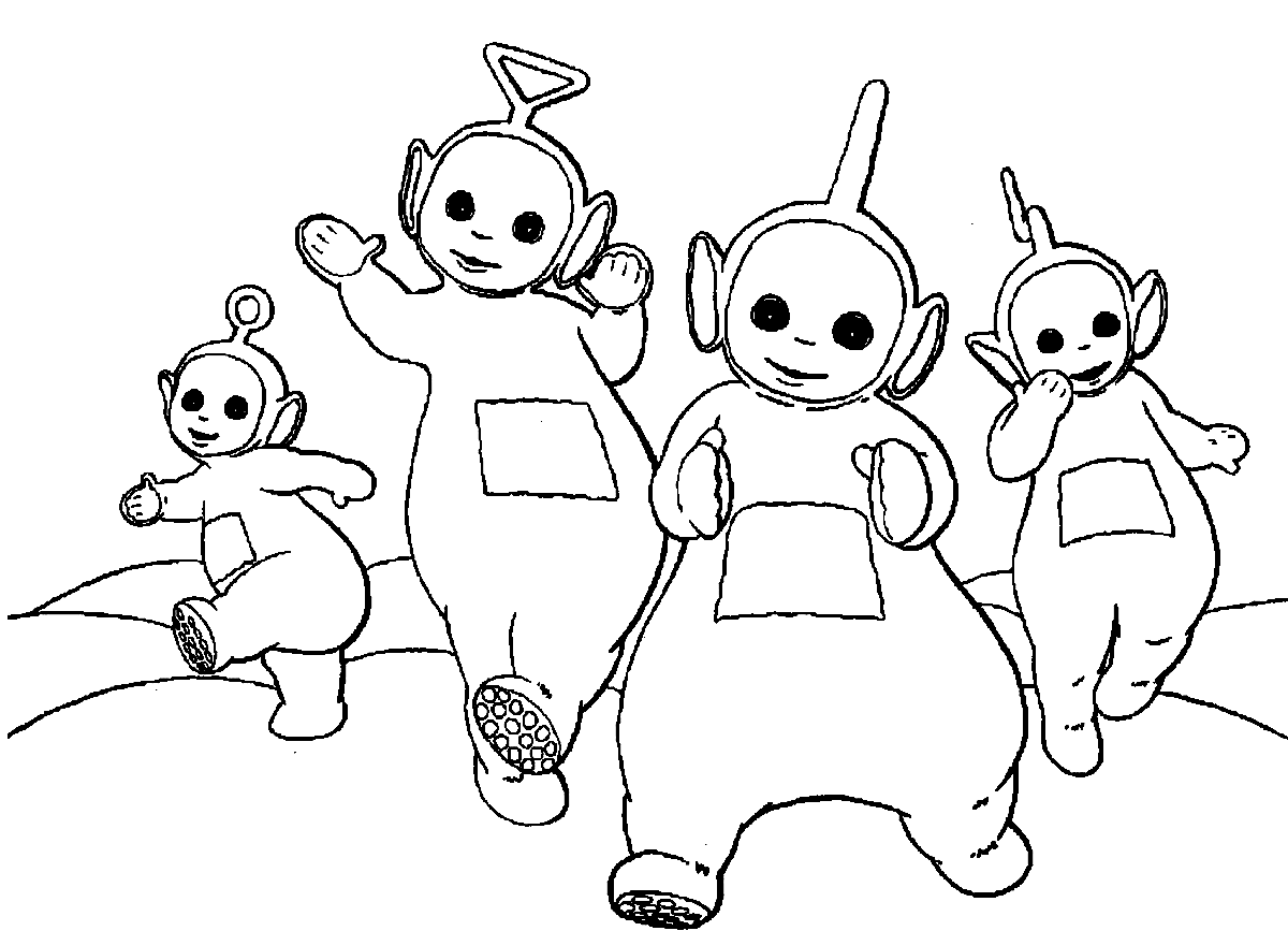 Teletubbies Coloring Pages for Toddlers » Print Color Craft