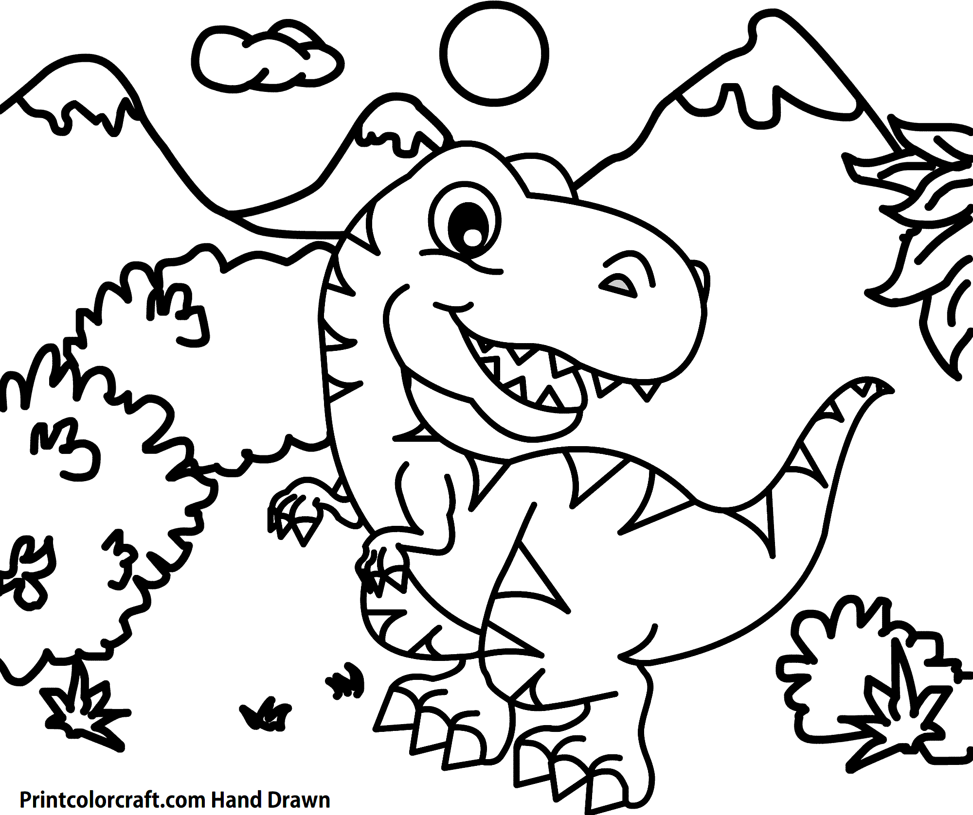 Dinosaur Coloring Pages (Updated): Printable PDF Print Color Craft