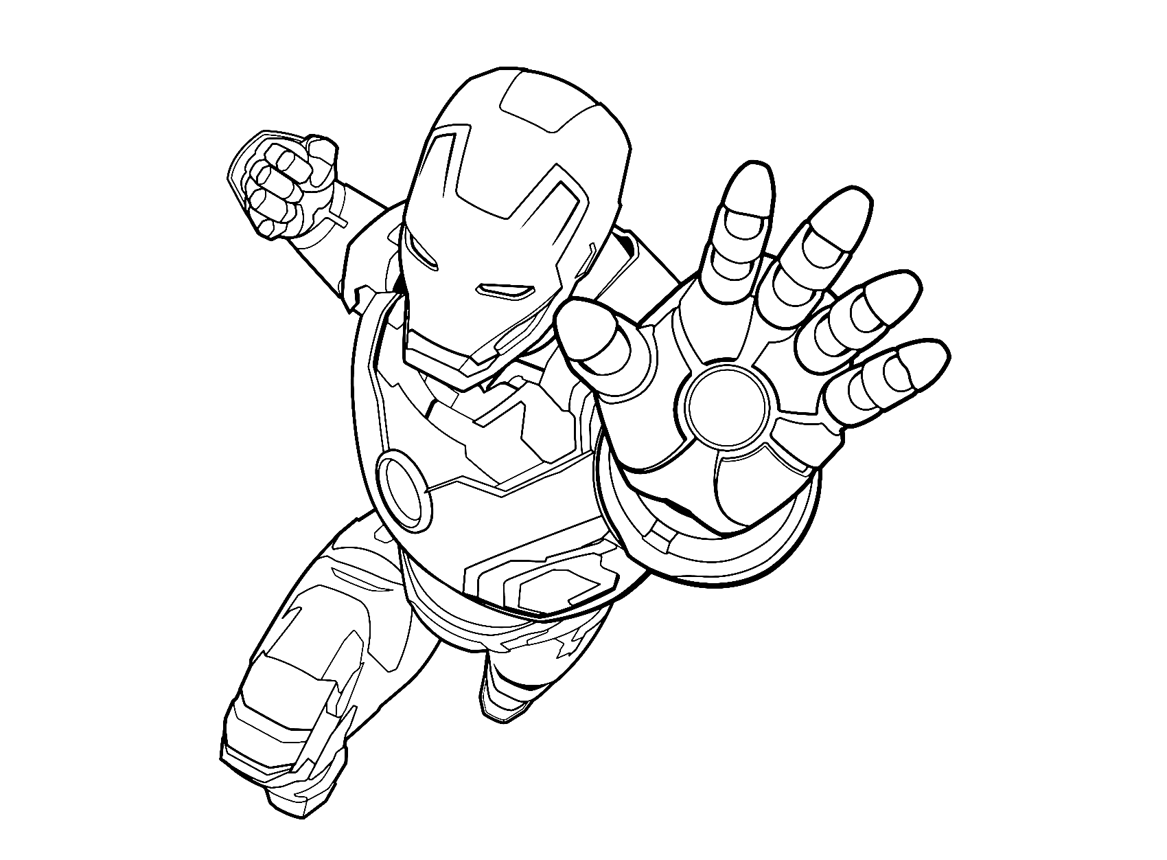 Free Printable Iron Man Coloring Pages