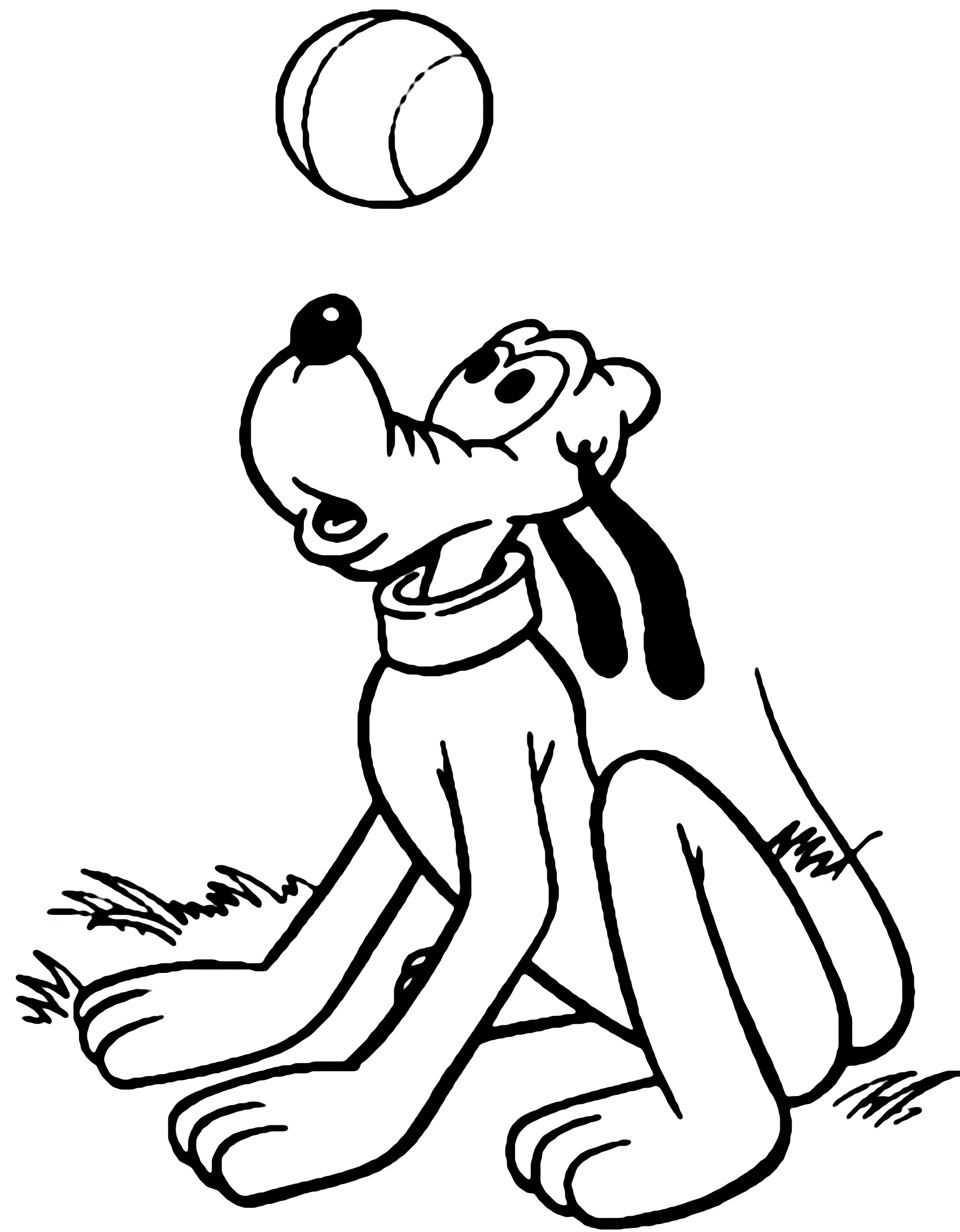 Printable Pluto Coloring Page for Kids