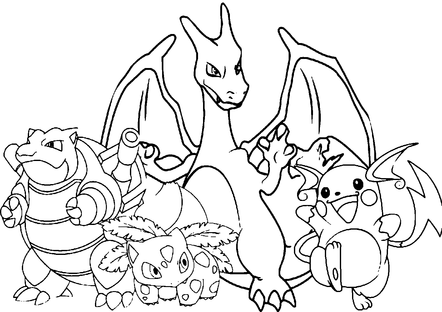 Pokemon Coloring Pages: Printable PDF (Updated) » Print Color Craft