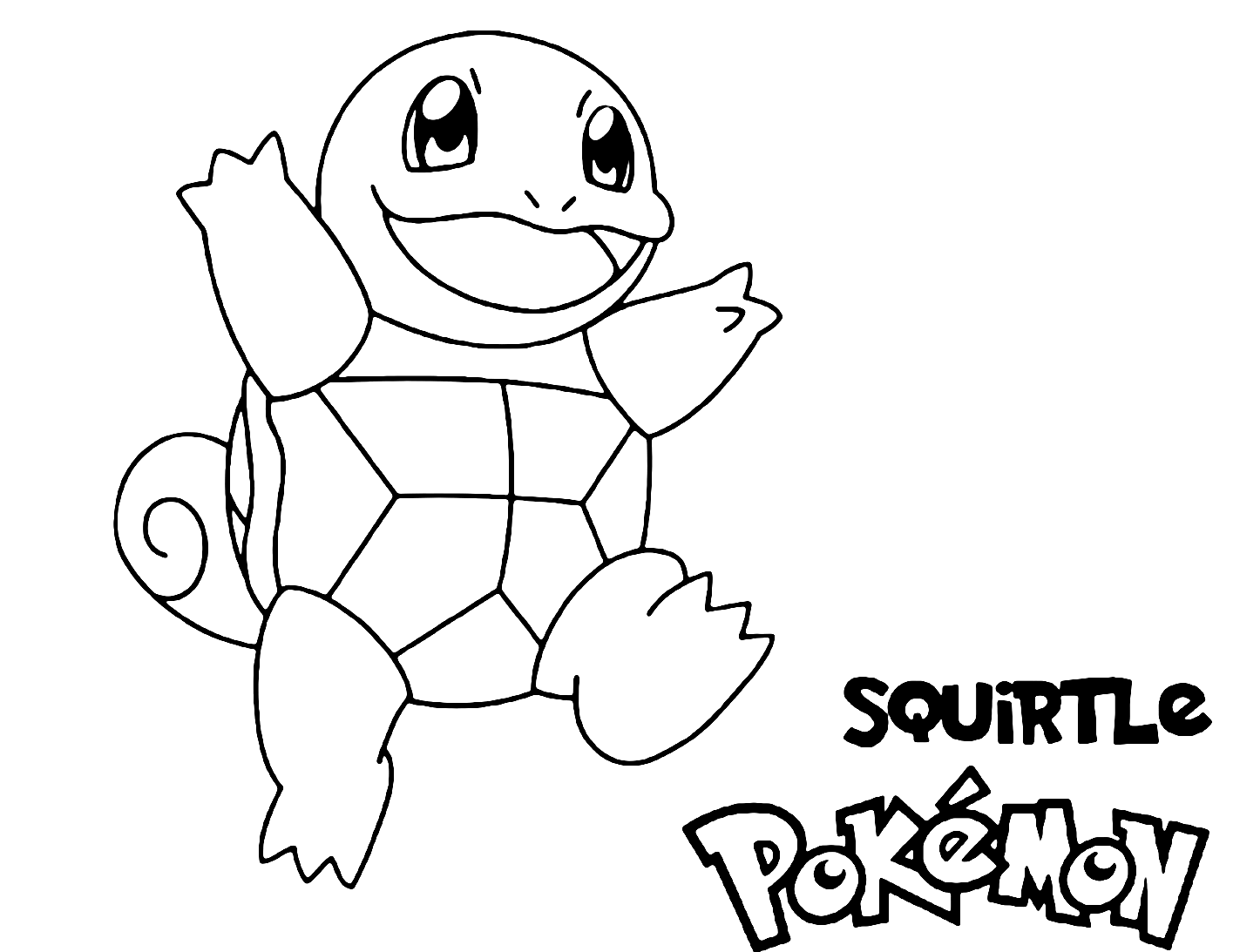 Squirtle Water Pokemon Coloring Page