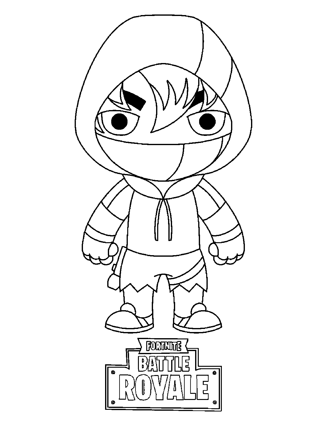 Toddler Fortnite Coloring Page